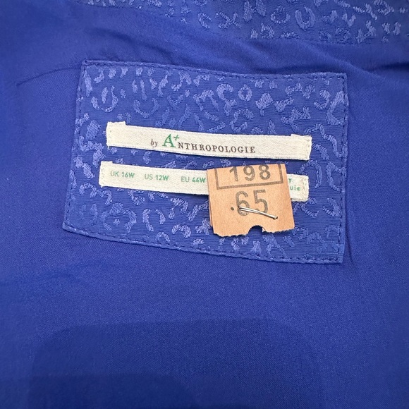 Stunning Royal Blue Animal Print Fancied Frock - Picture 9 of 14